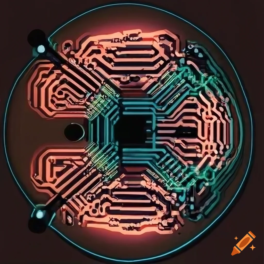 X-ray sticker of interconnected circuit board wires