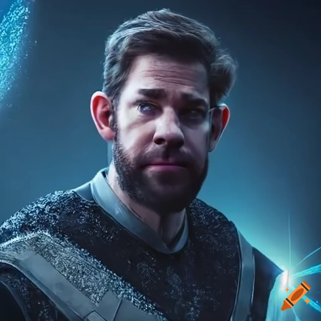 John Krasinski in a mystical setting resembling a Christlike Messiah in ...