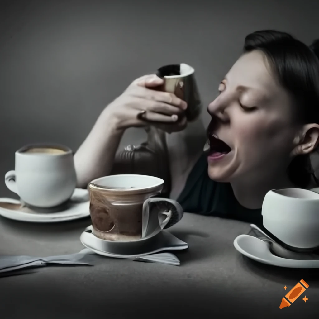 Eating tea and dunking crumpets on Craiyon