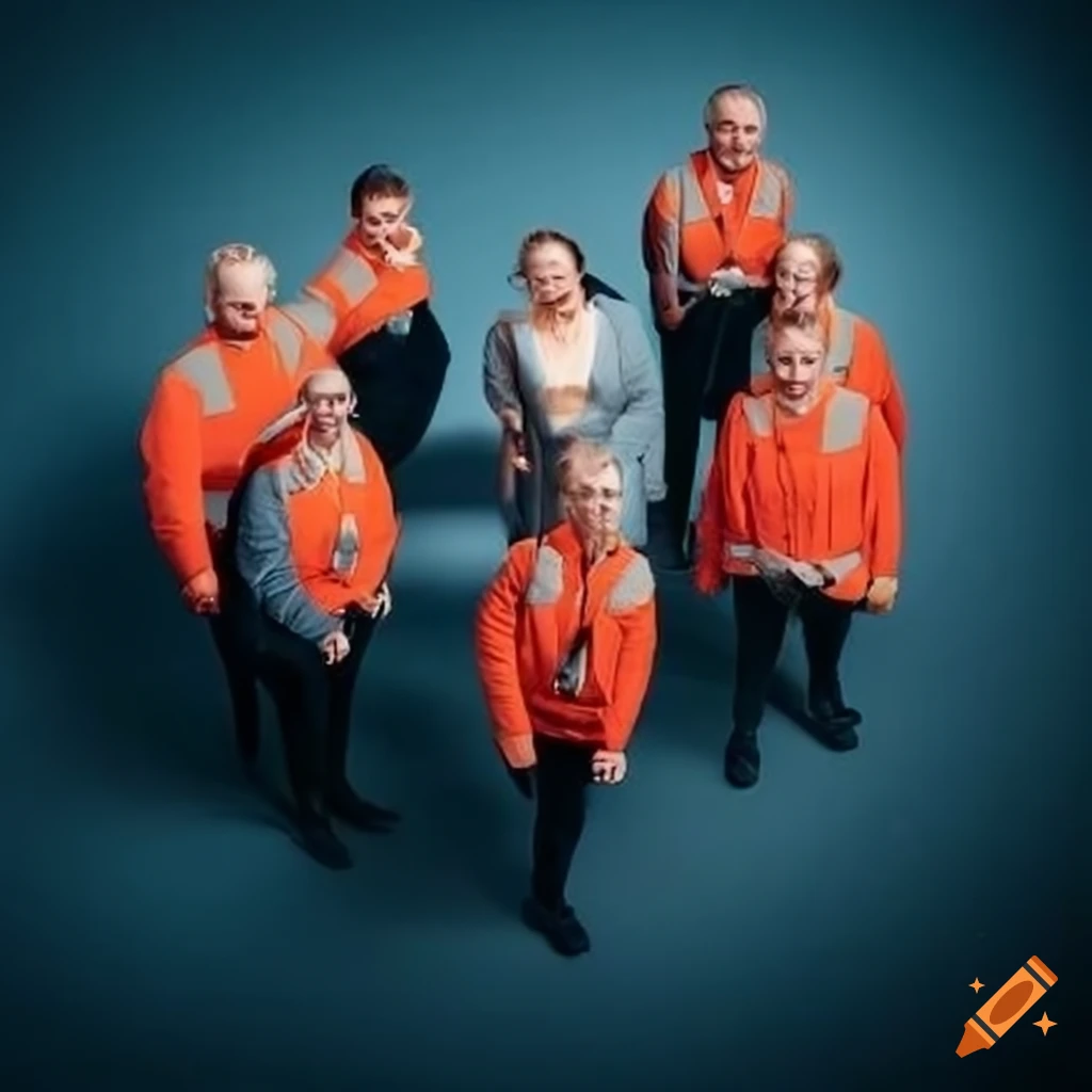 Group picture of employees at Kors på halsen