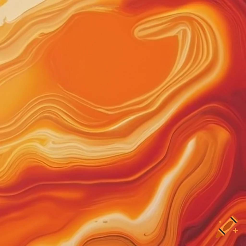 Mix of shades of orange acrylic paint on Craiyon