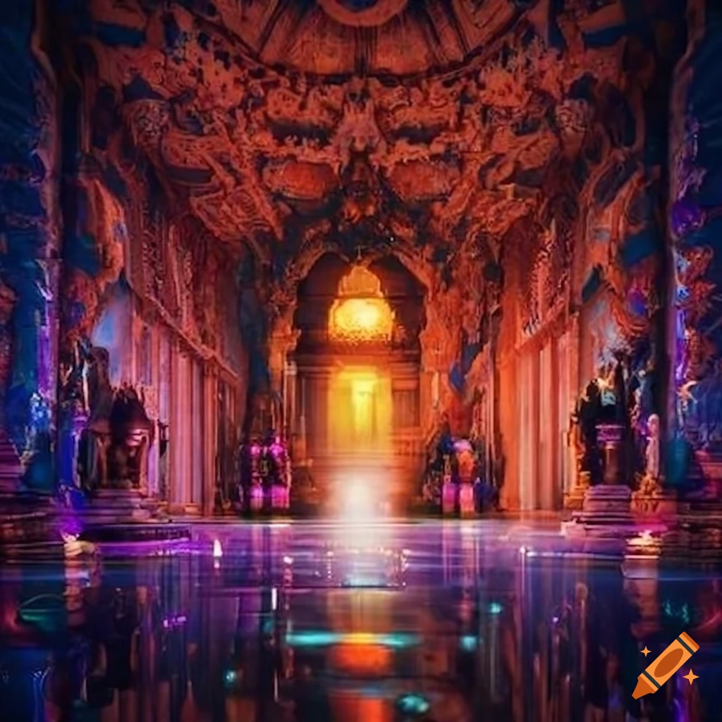 Magical temple for group therapy