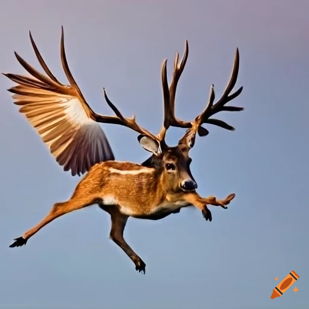 deer-with-wings-in-flight-on-craiyon