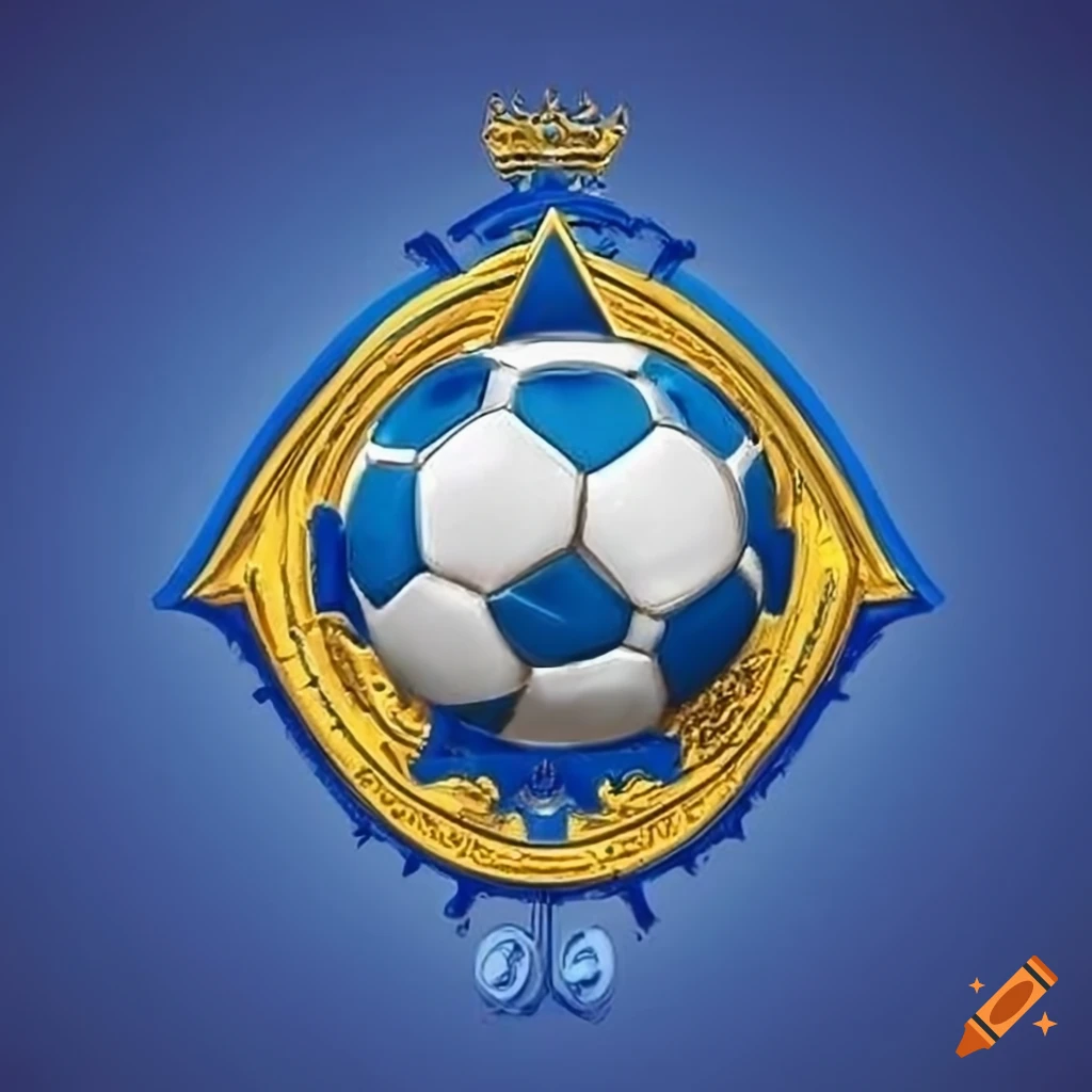 Unknown crest of a Luxembourg football club in gold and blue