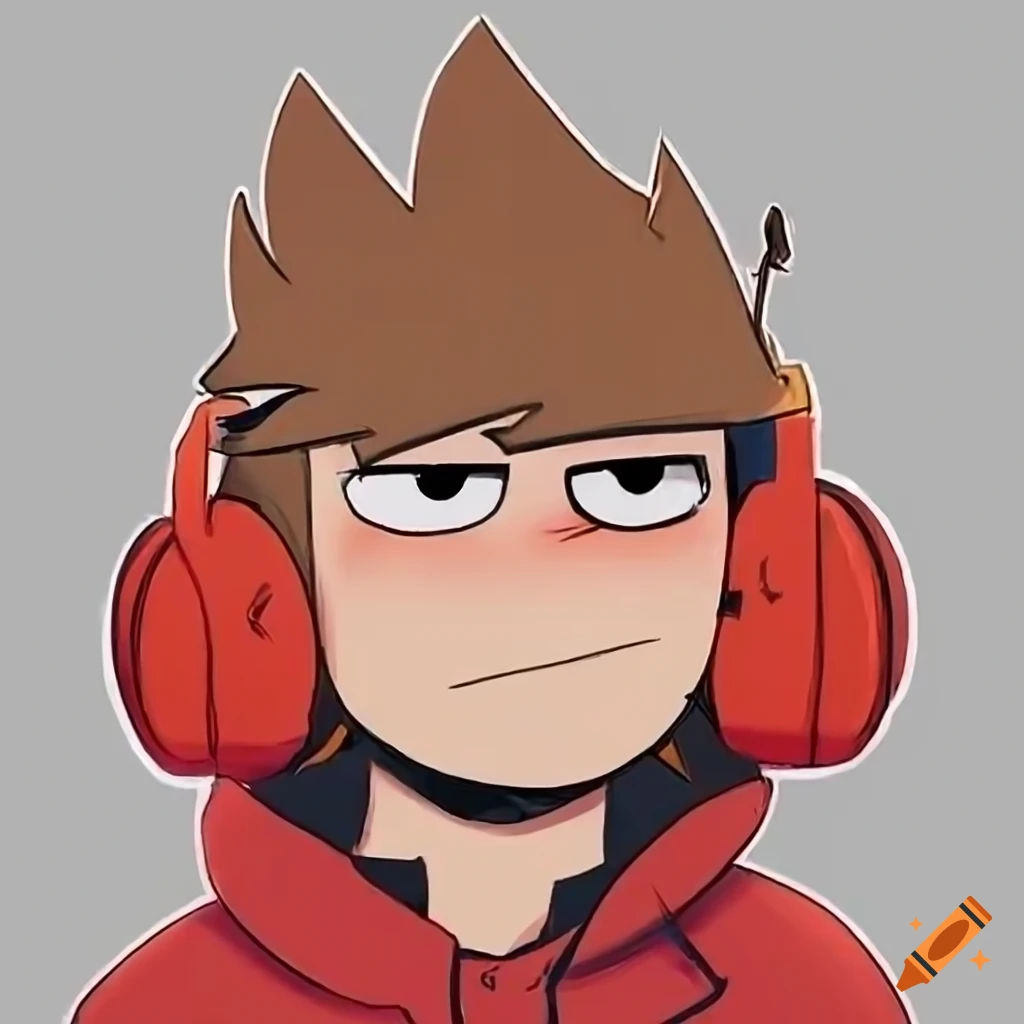 Eddsworld Tord wearing headphones