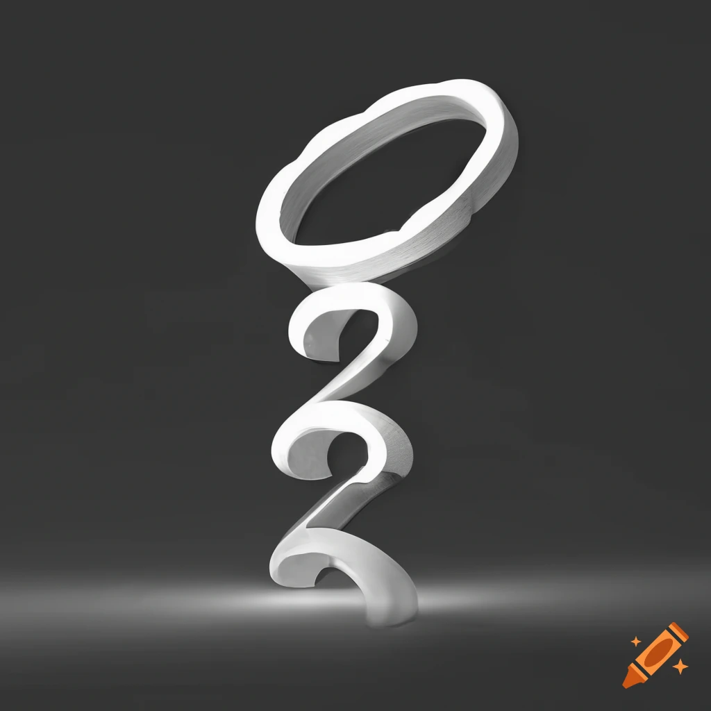 Empowering 3D black and white brand logo symbolizing women climbing the career ladder