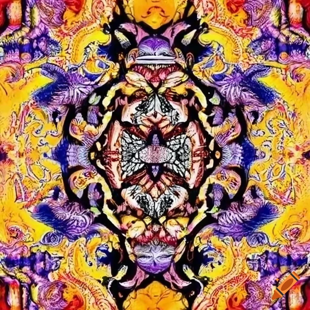 Intricate patterns inspired by Maja and Inca Indigenous art on Craiyon
