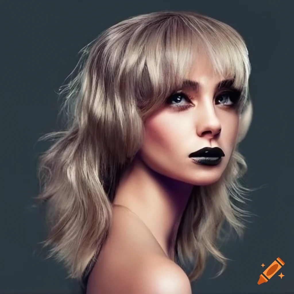 Woman With Blonde Shag Hairstyle With Black Tips On Craiyon woman-with-blonde-shag-hairstyle-with-black-tips-on-craiyon