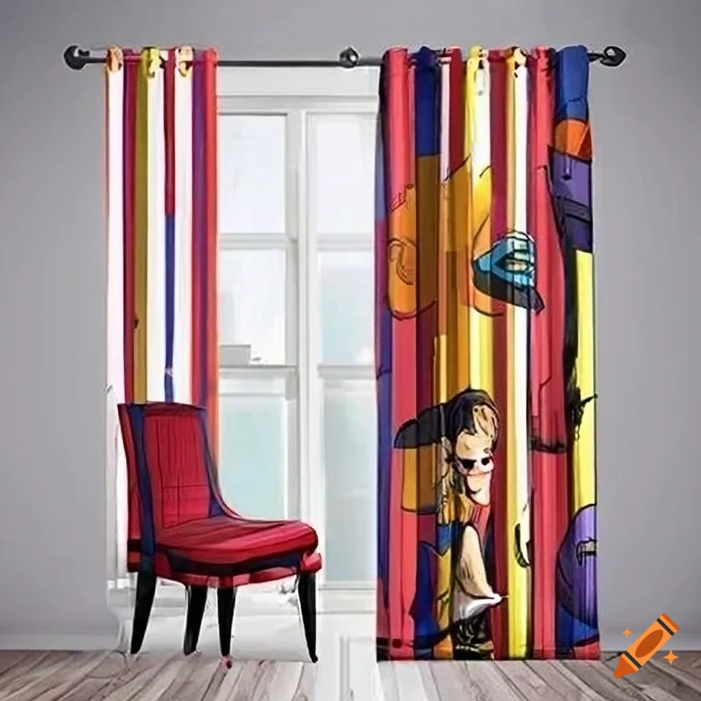 Collection of cartoon comic book cover strips in primary colors set in an apartment