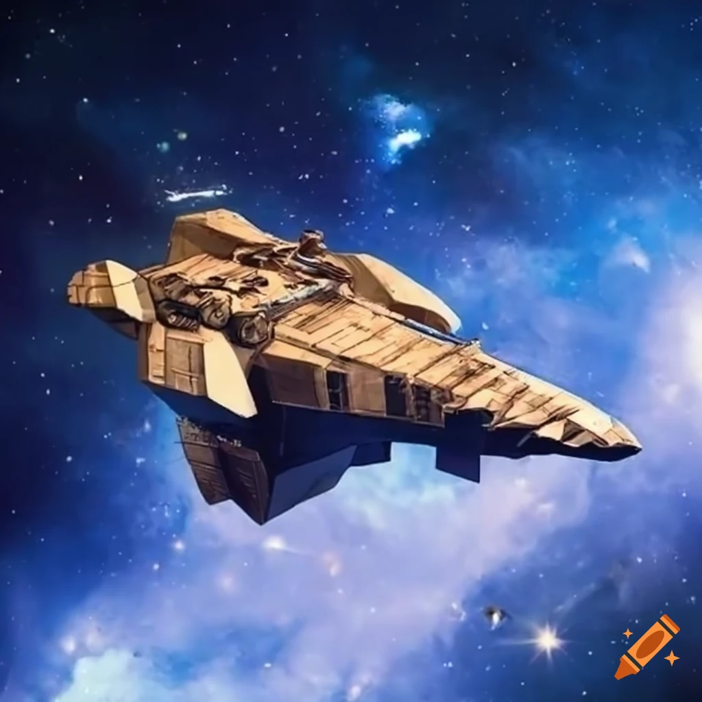 Small size battle space ship shaped like an eagle