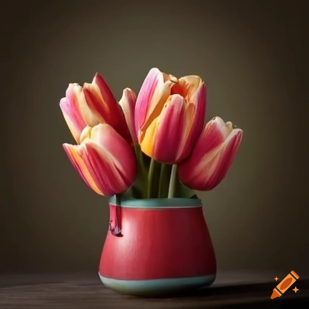 Tulip bouquet for International Women's Day