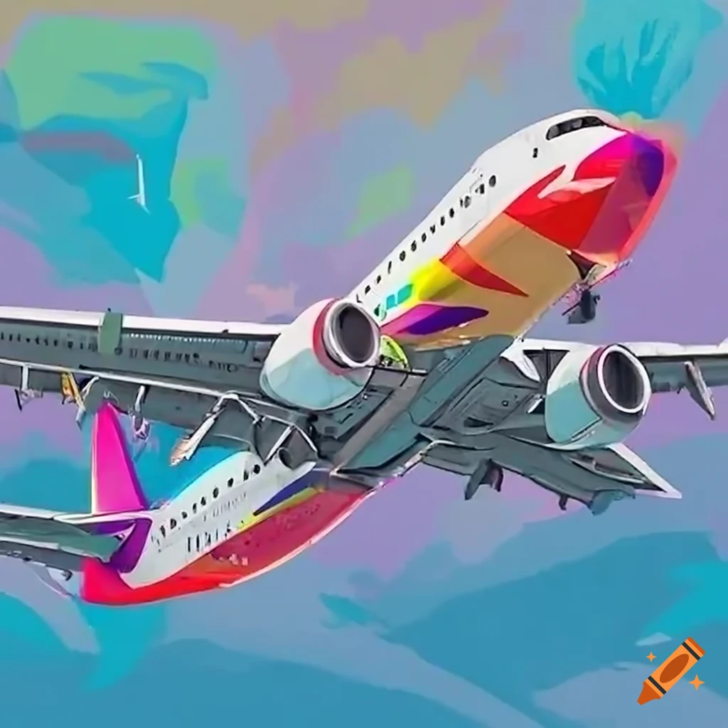 Boeing 737 max from unicorn airlines on Craiyon