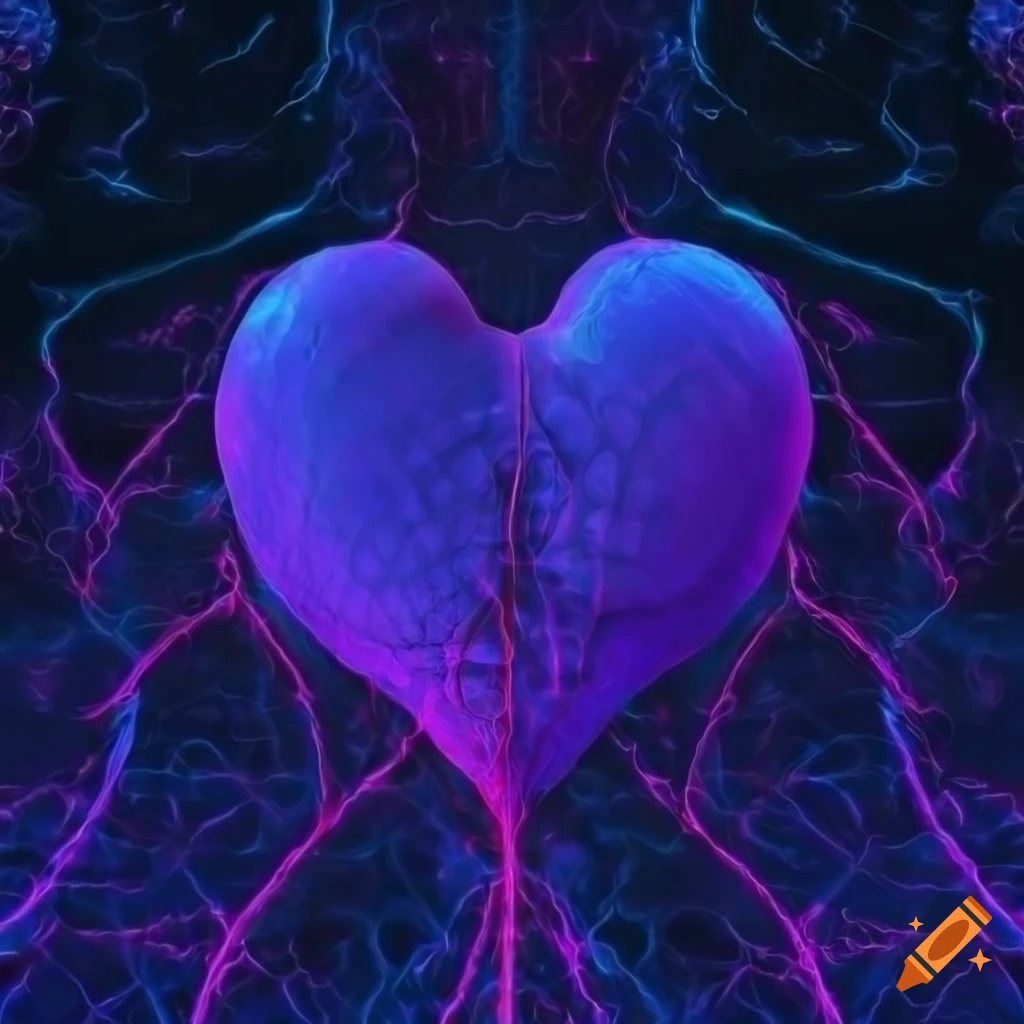 Vaporwave Synthwave Heart Love Aorta Cardiovascula' Bandana