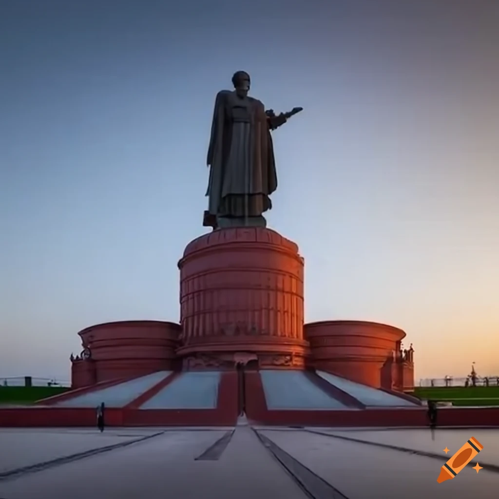 Majestic monument to Lukashenko
