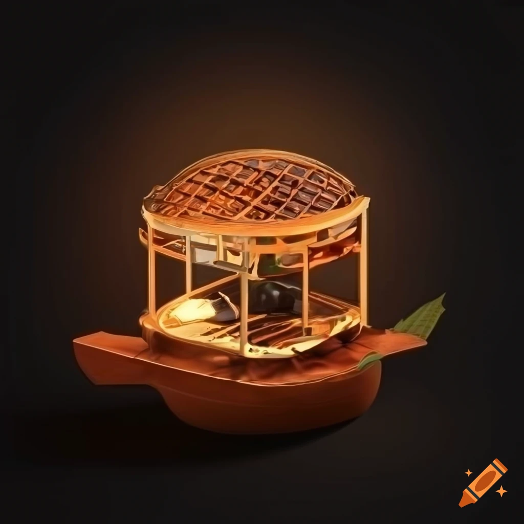 PC fan grill cover in organic solarpunk style with nature-inspired design elements