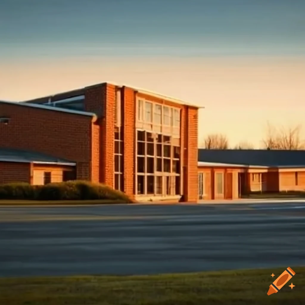 Oakridge middle school building on Craiyon