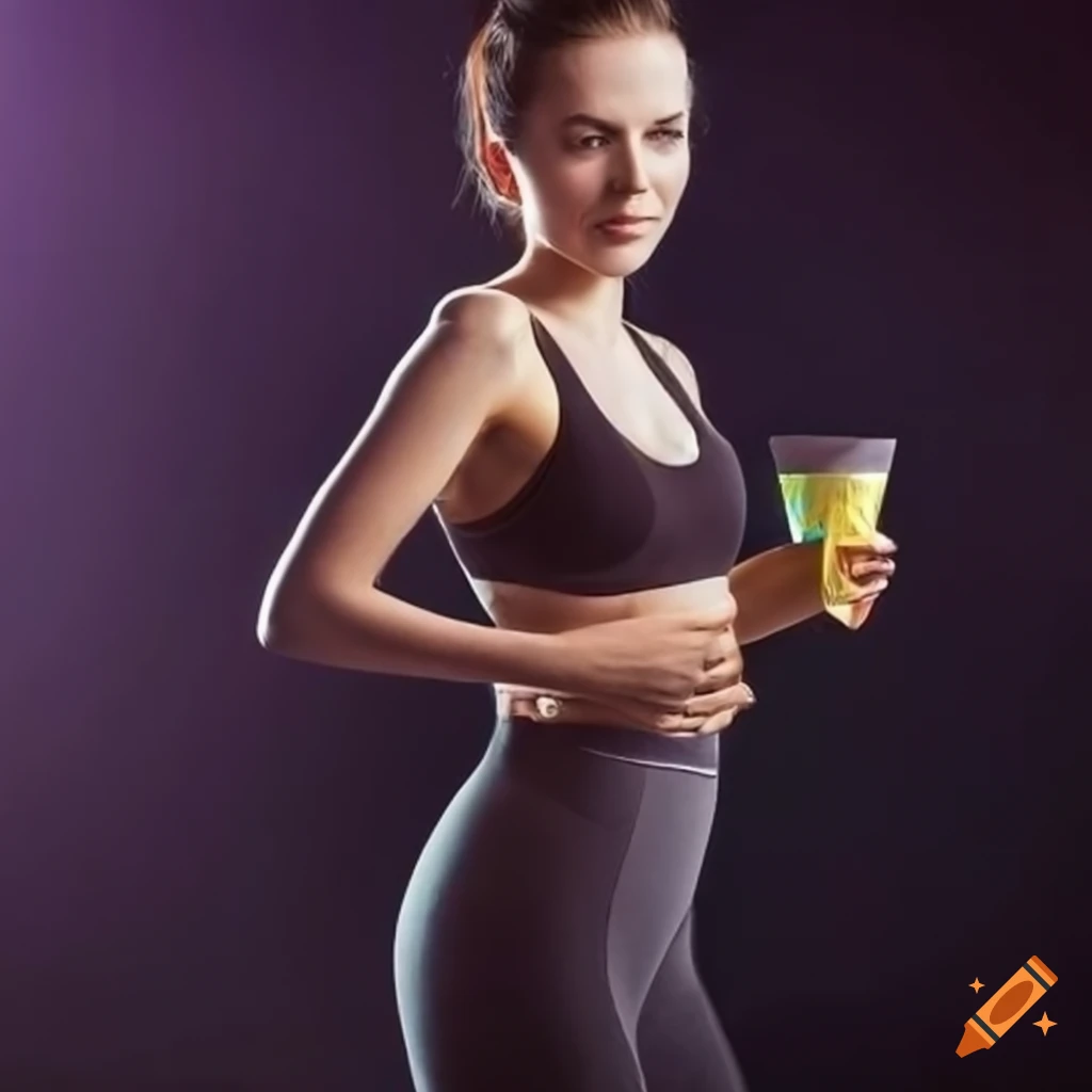 Young woman in fitness attire