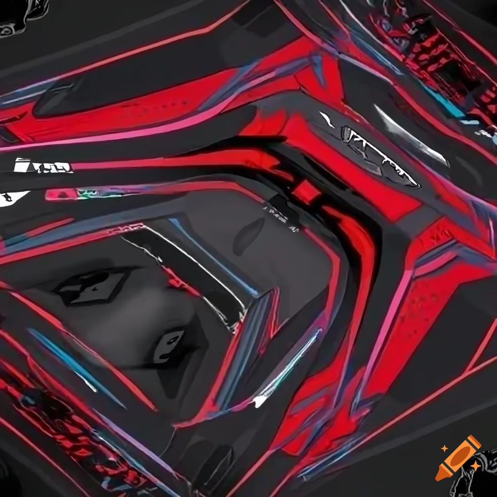Custom racing pattern inspired by opera gx on Craiyon