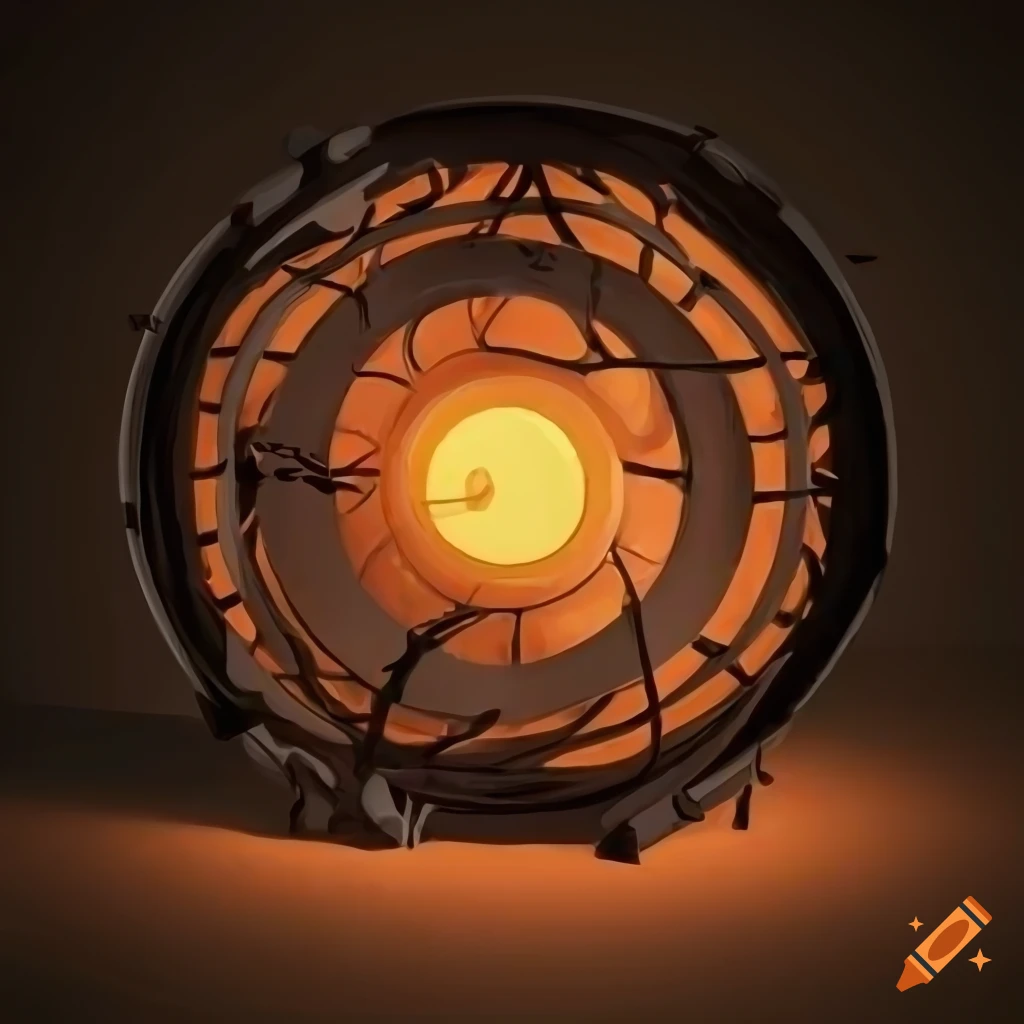 Detail of a computer fan grill cover with natureinspired design