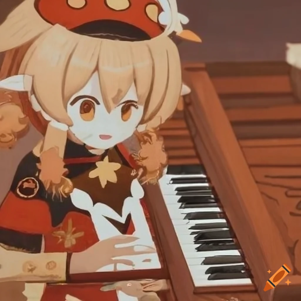 Klee playing piano