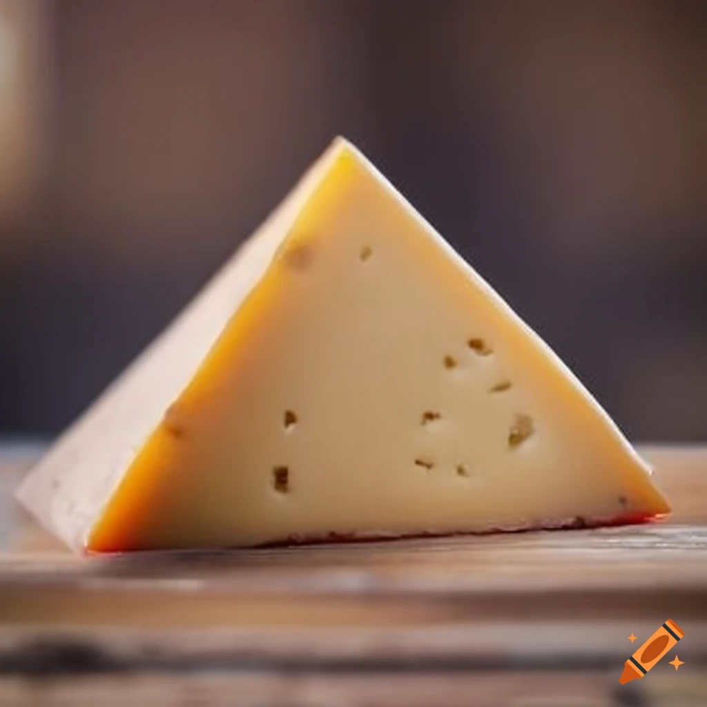 Egyptian pyramid made of gouda cheese on Craiyon