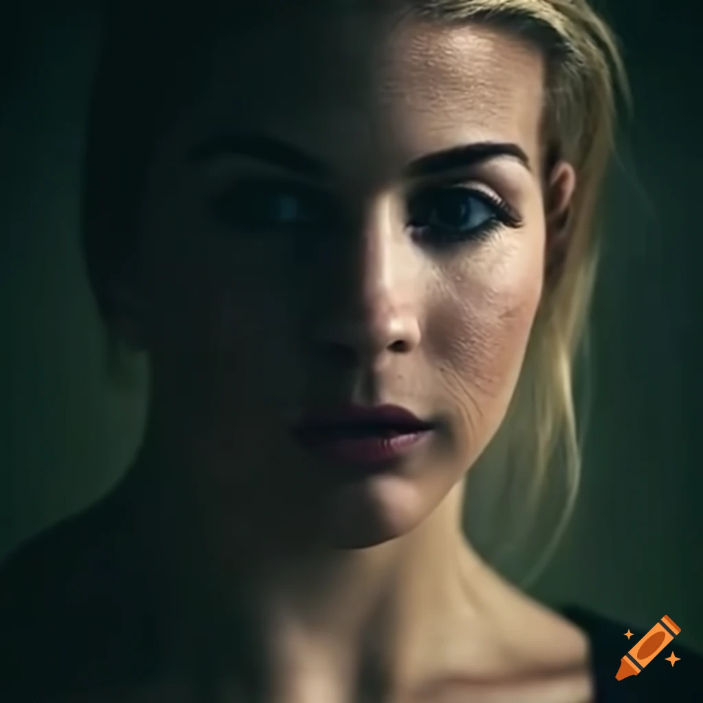 Suspenseful scene with Gemma Atkinson in an intense interrogation