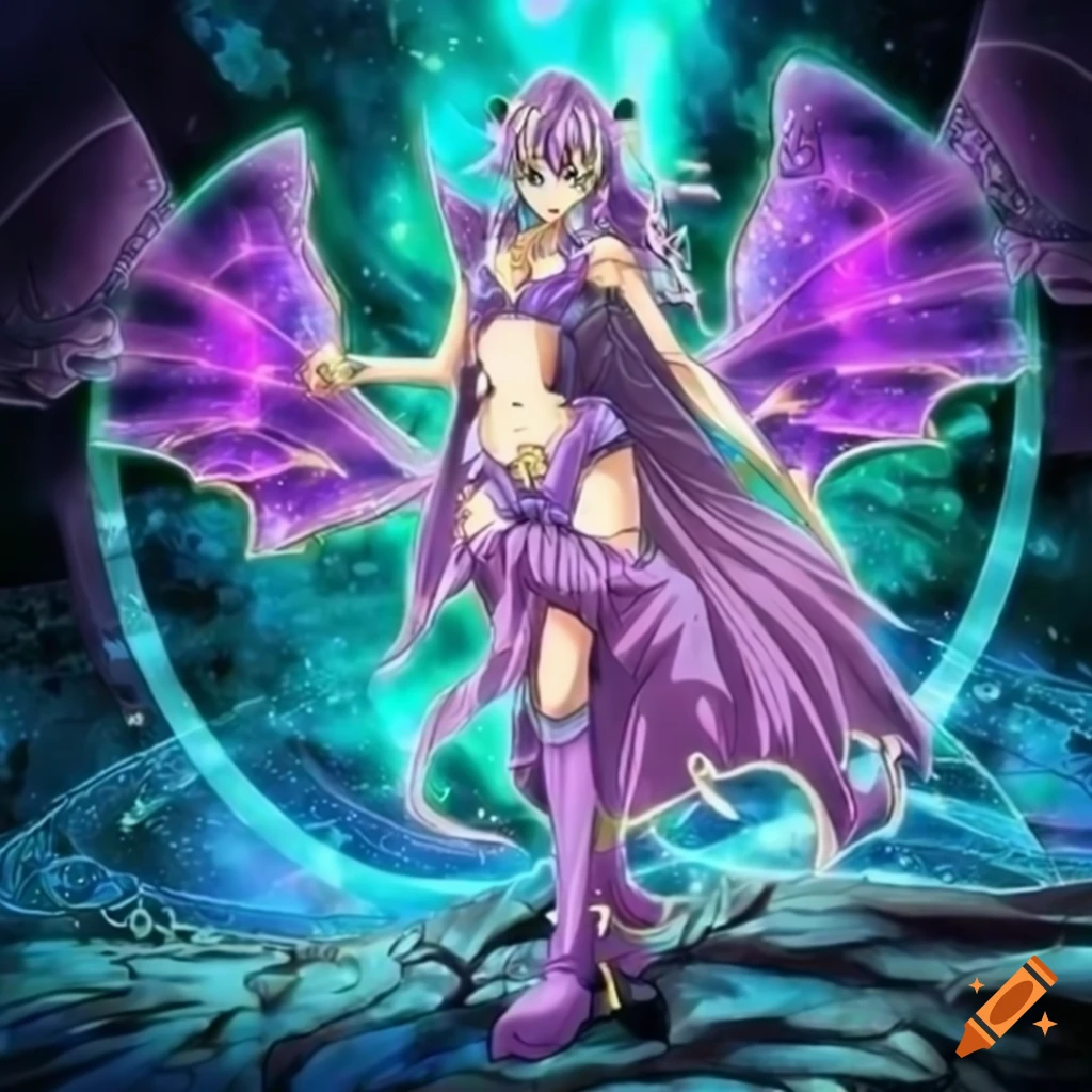 Magical fantasy fairy in Yu-Gi-Oh! card art in HD