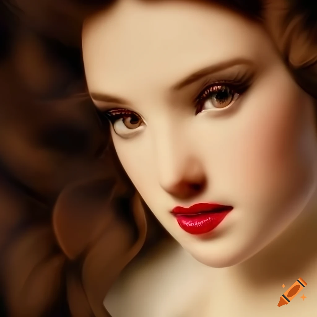 Snow white playing piano in an elegant and detailed portrait