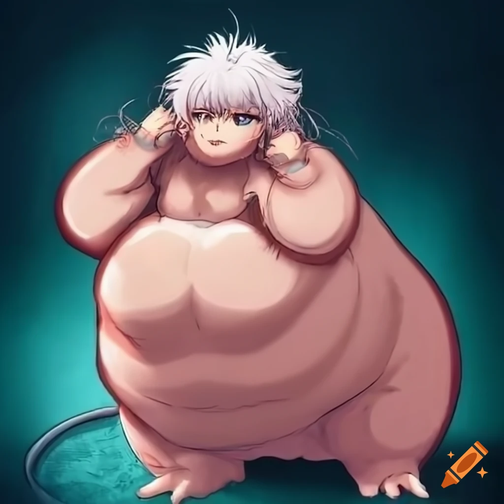 Obese rat striking a T-pose