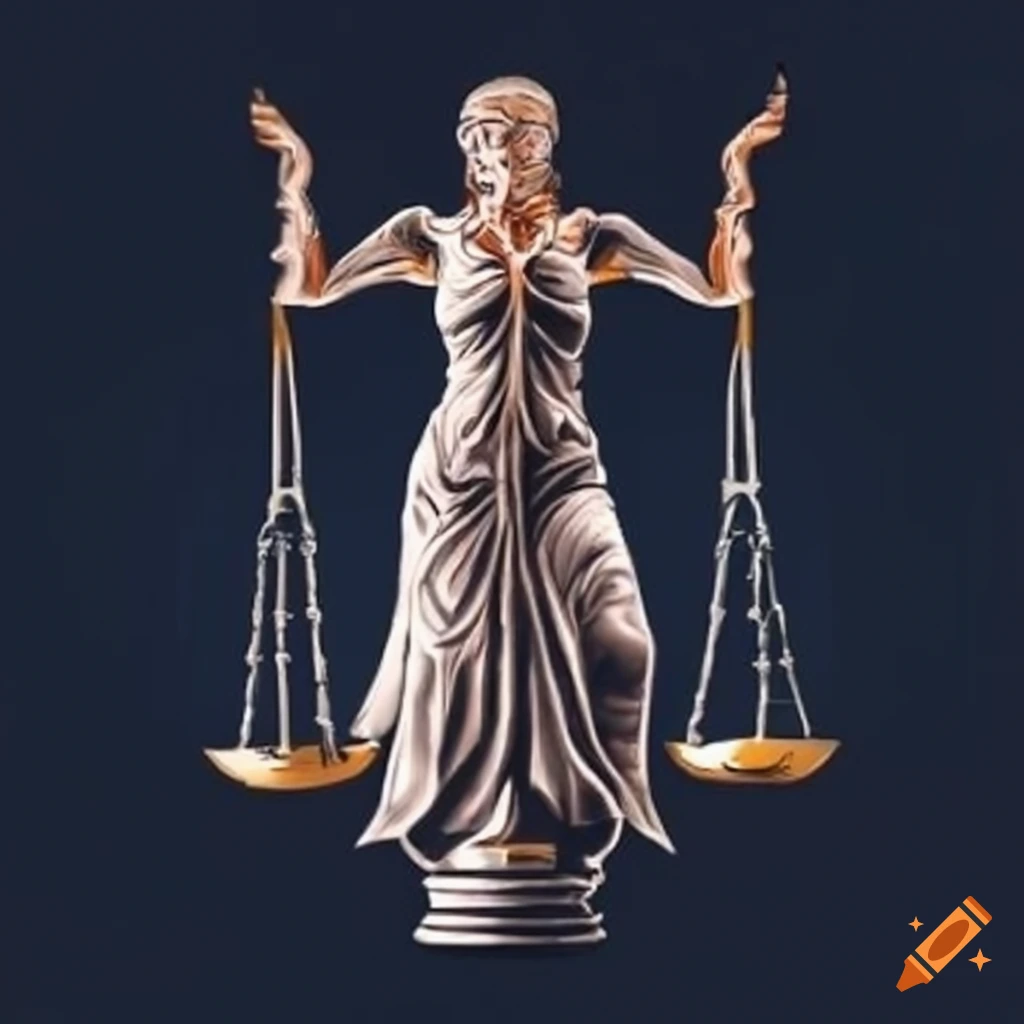 Scales of justice on Craiyon