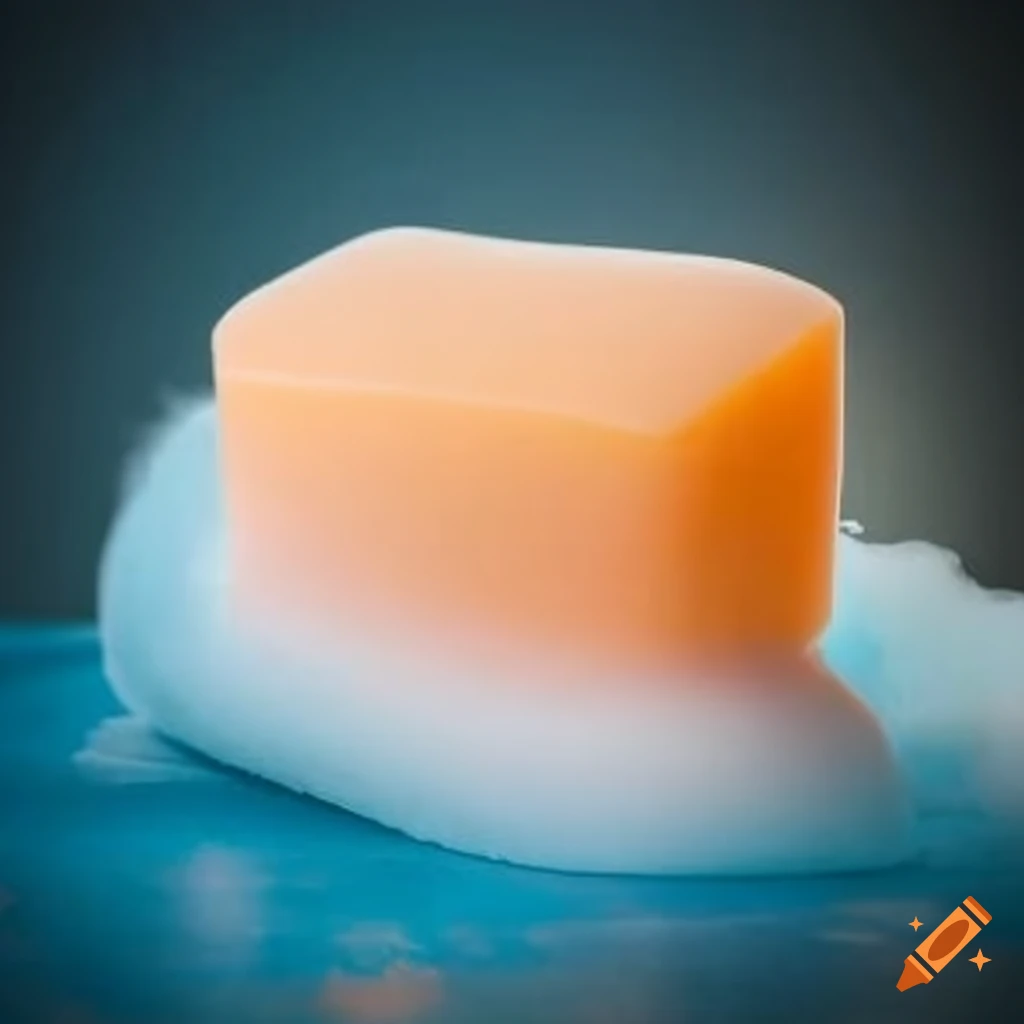 Soap with foam
