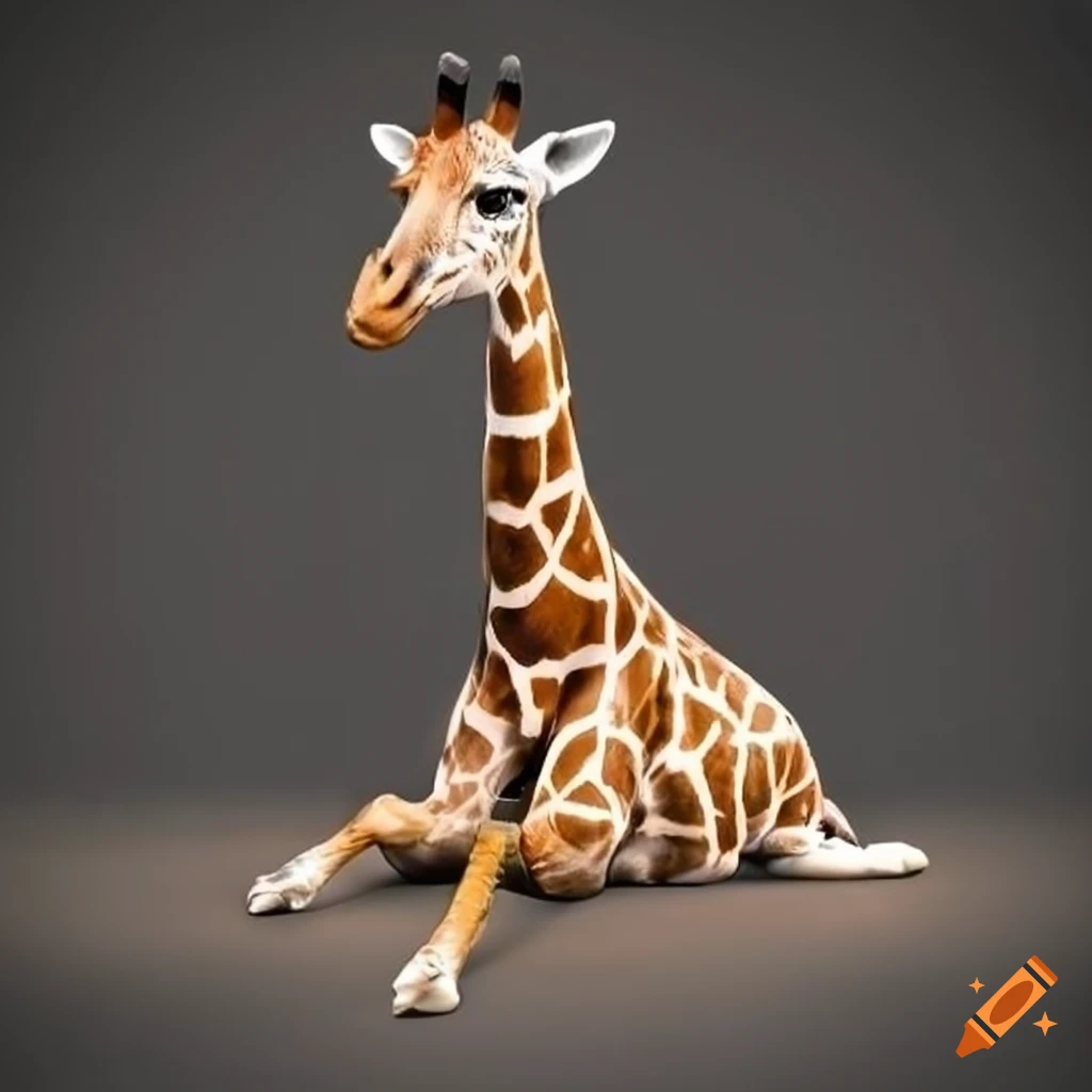 Cartoon Giraffe Sitting Or Lying Down On Craiyon cartoon-giraffe-sitting-or-lying-down-on-craiyon