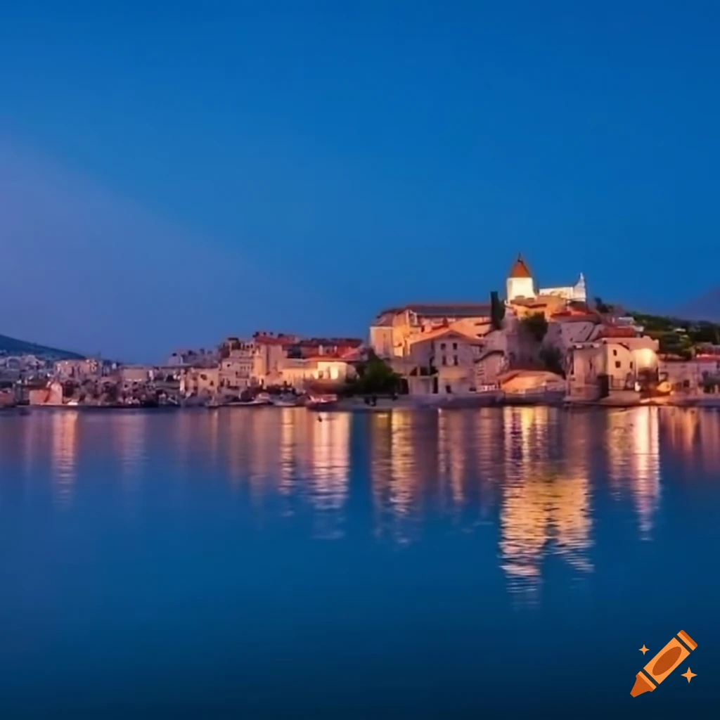 Mediterranean seaside town in Rose Montenegro