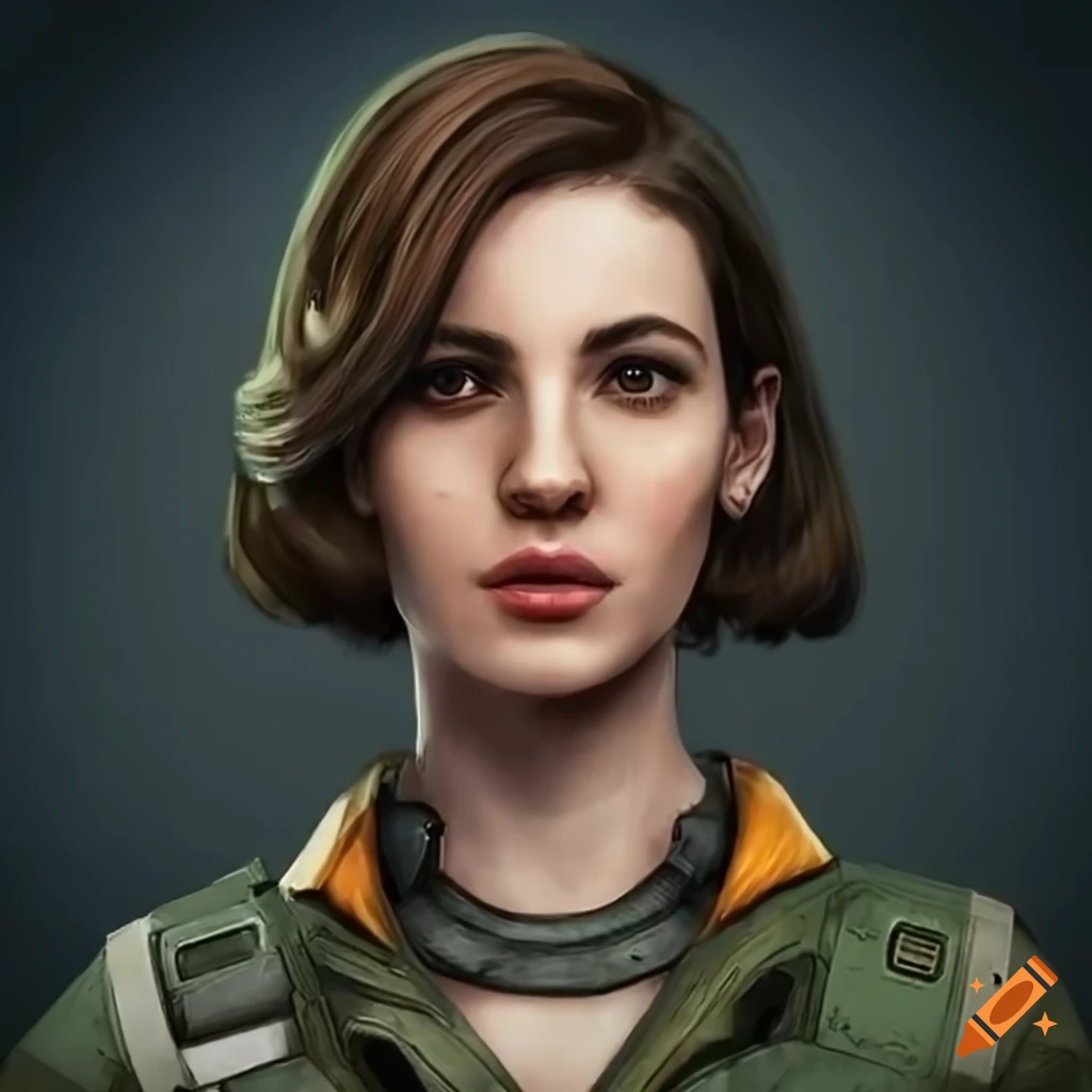 Ivana baquero as a mechwarrior pilot in high definition realism on craiyon