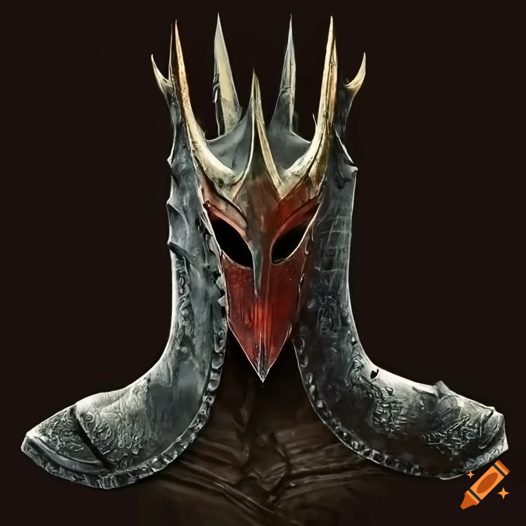 Helmet inspired by the style of Sauron