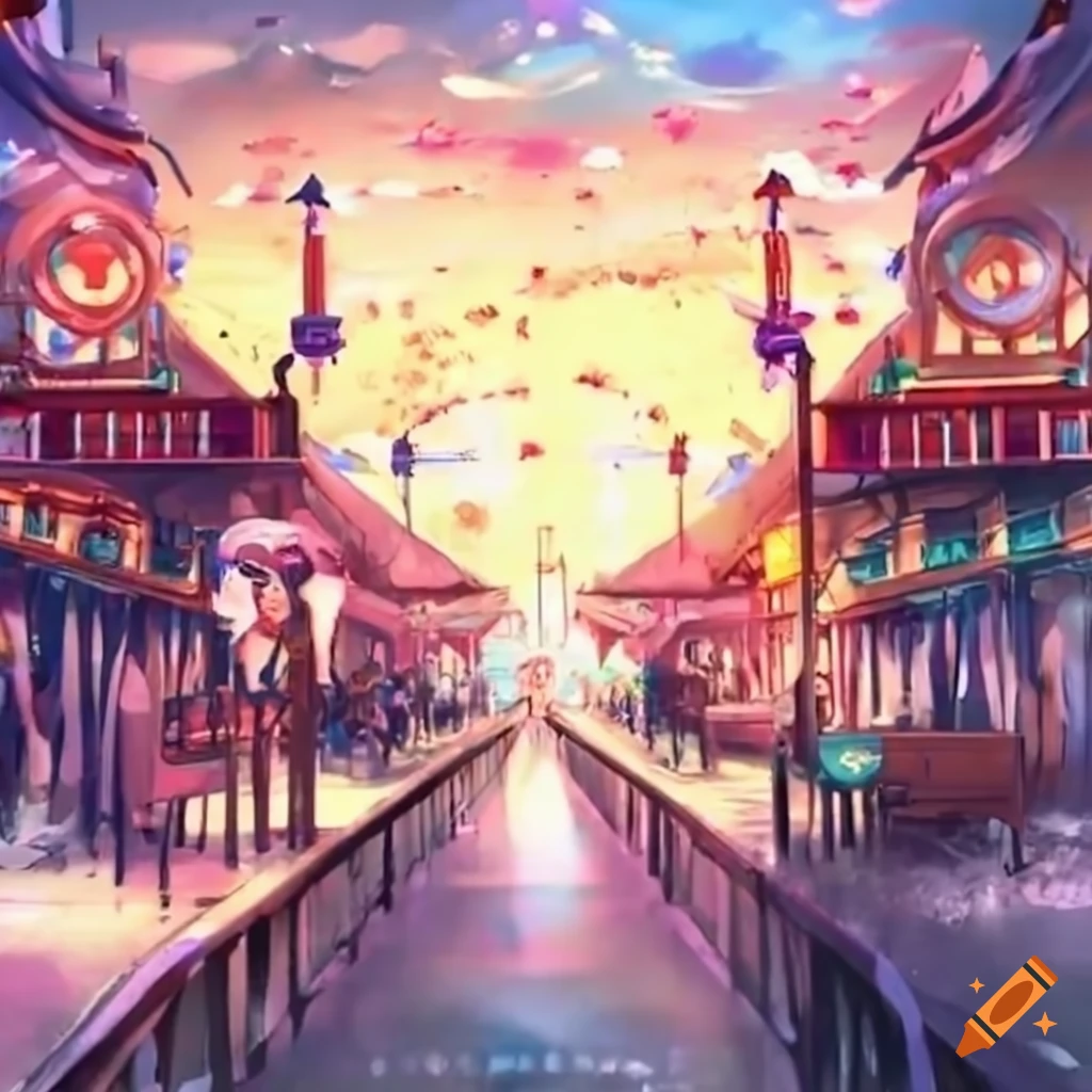 Amusement park entrance