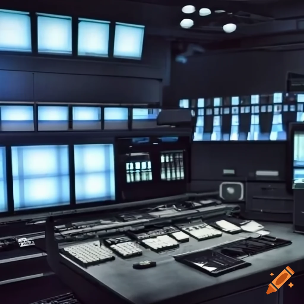 Control room of a TV broadcaster
