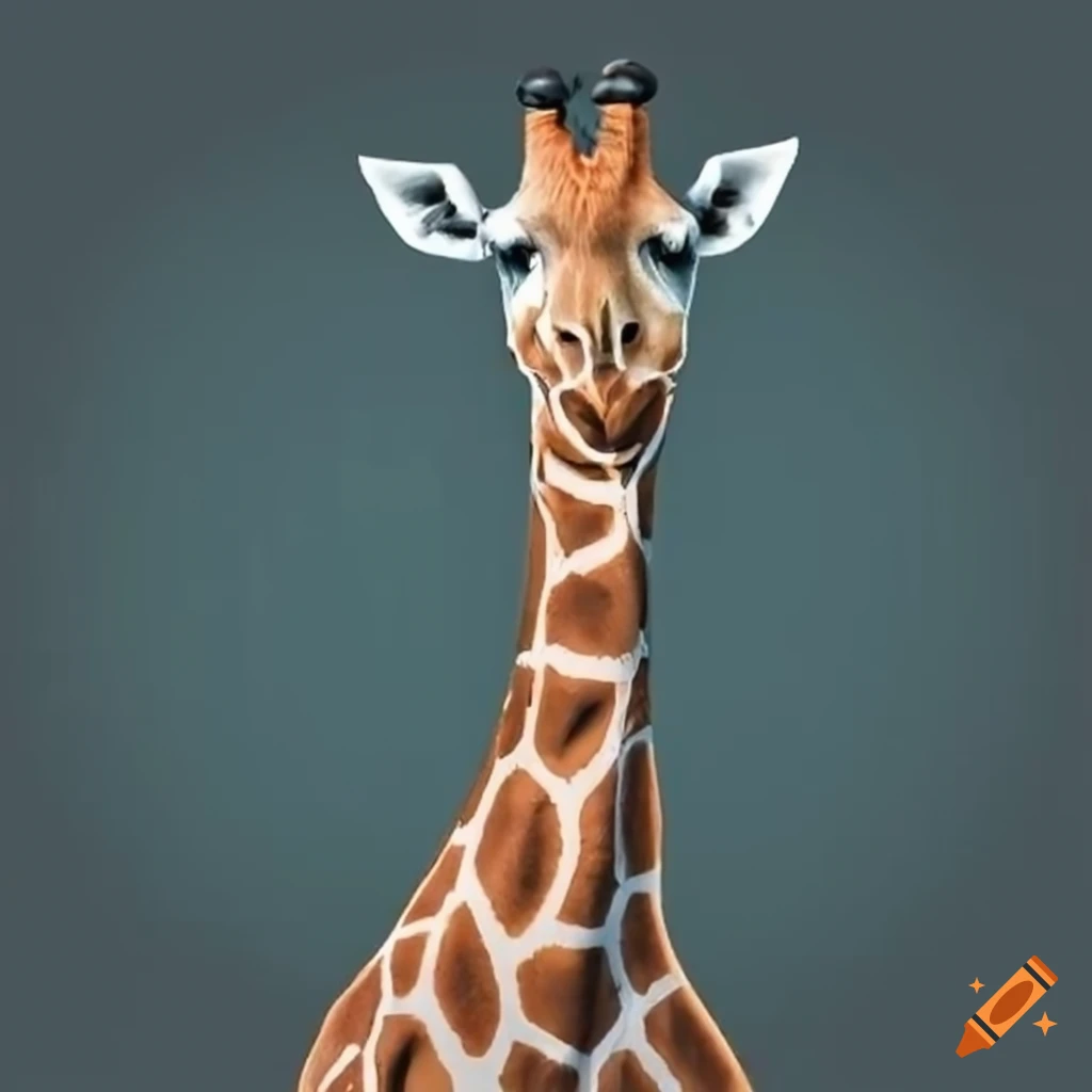 Giraffe with a seal body and flippers