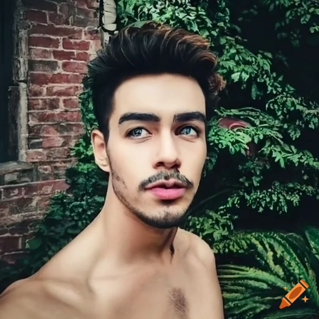 Handsome man taking a selfie