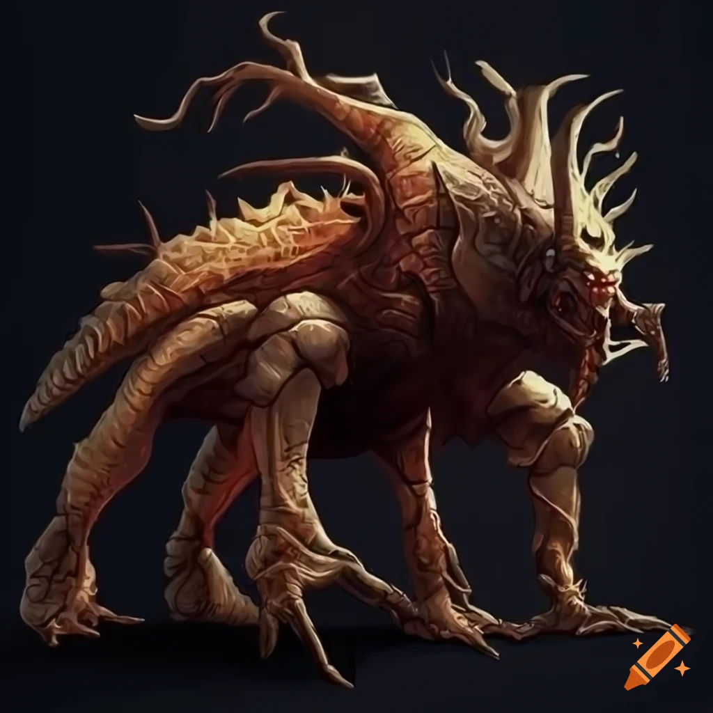 Cockroach Insectoid Dnd Insectoid creature inspired by Dungeons and Dragons on Craiyon