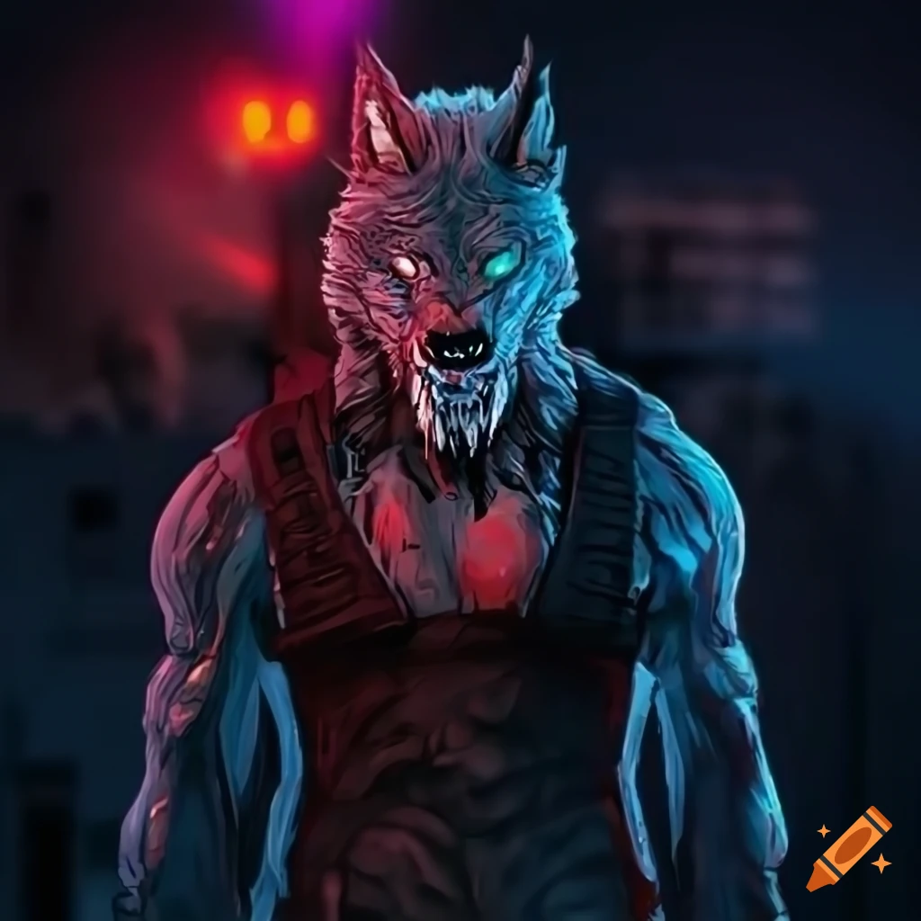 Cyberpunk werewolf