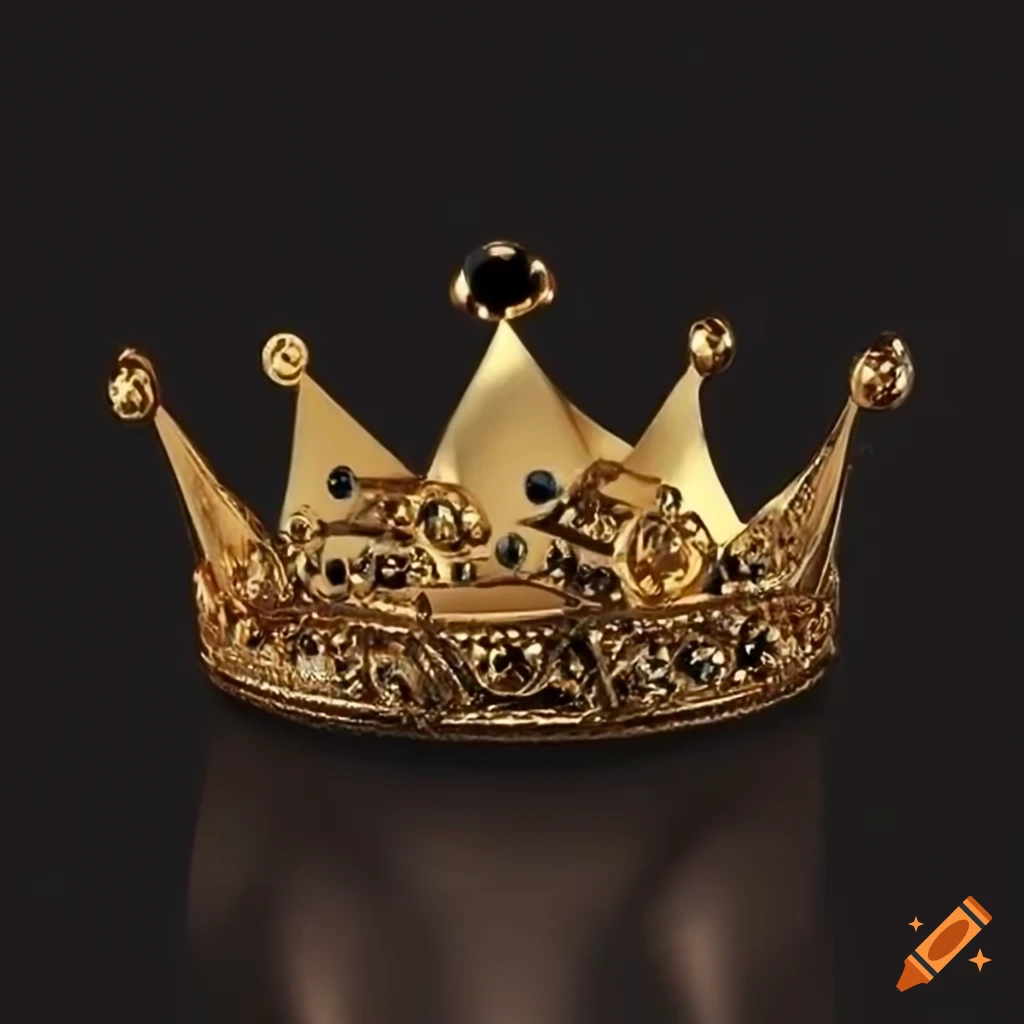 Crown design with a modern feminist twist in gold