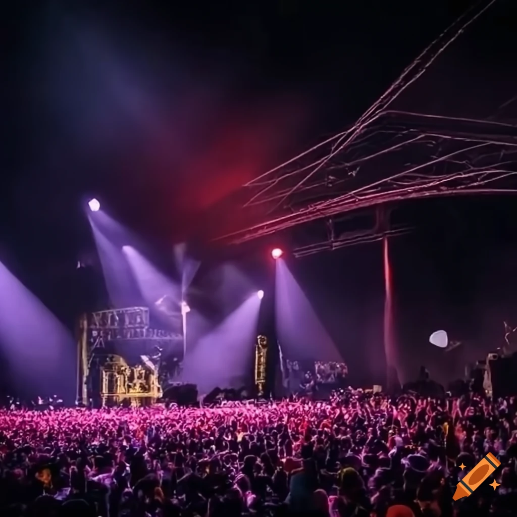 Mumbai rock festival on Craiyon