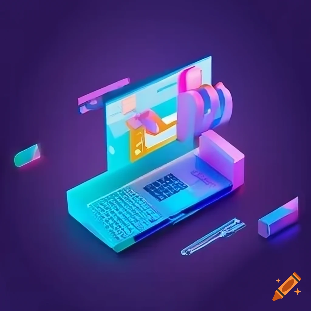 Website ui/ux design for digital marketing on Craiyon