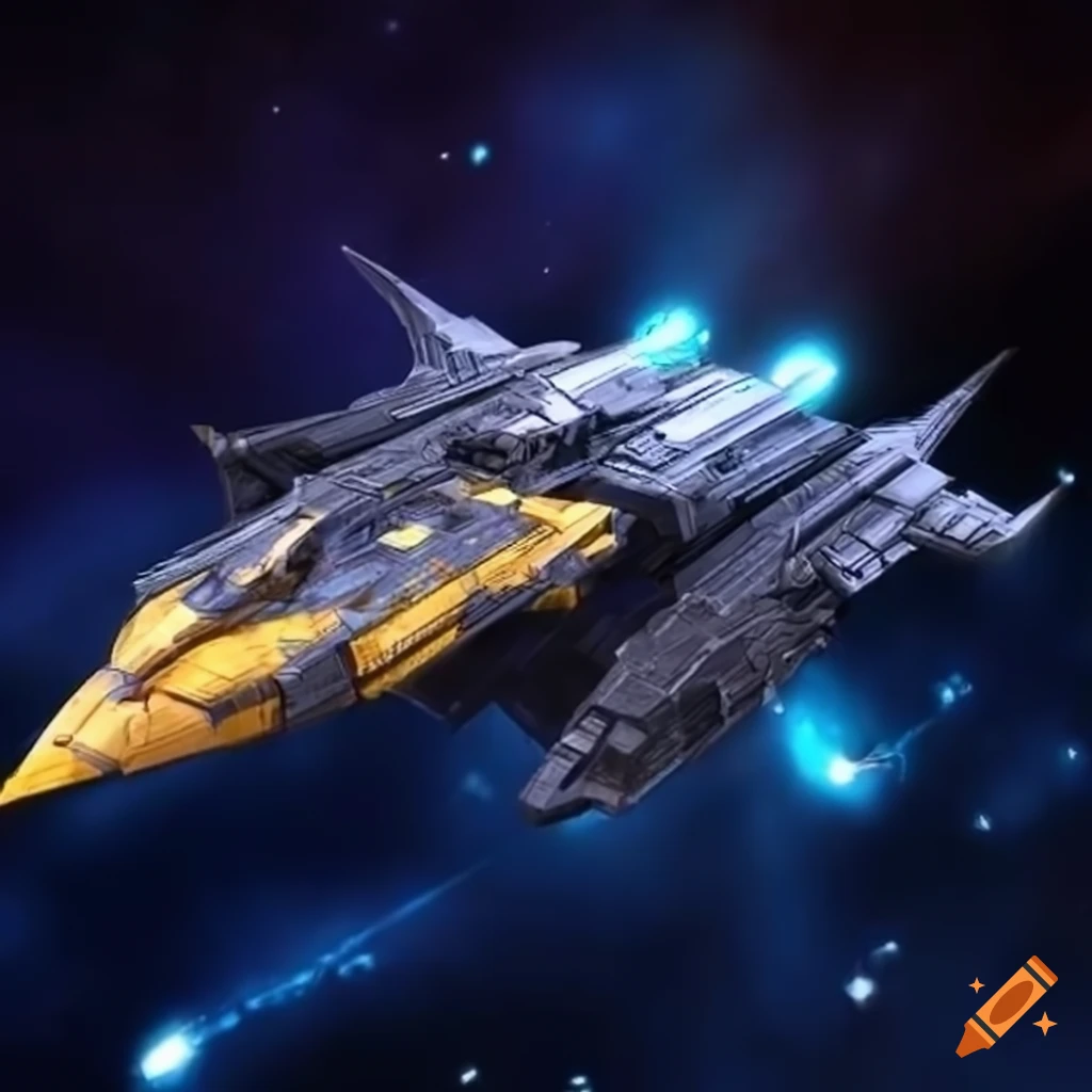 Yugioh-themed spacecraft model for interstellar adventures