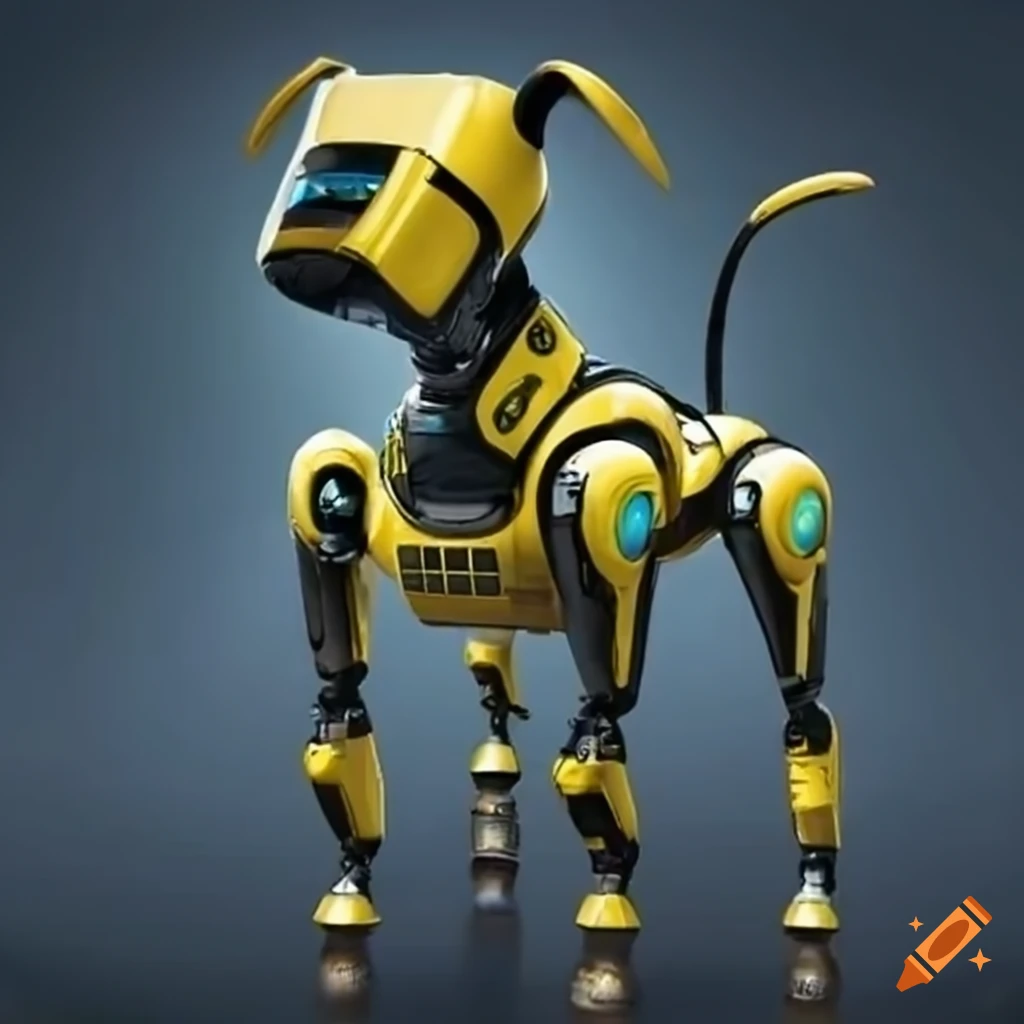 Giant robotic dog on Craiyon