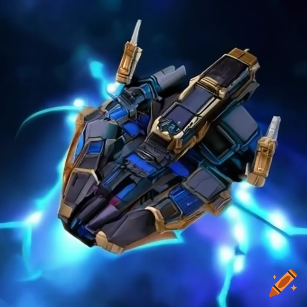 Yugioh-themed spacecraft model for interstellar adventures