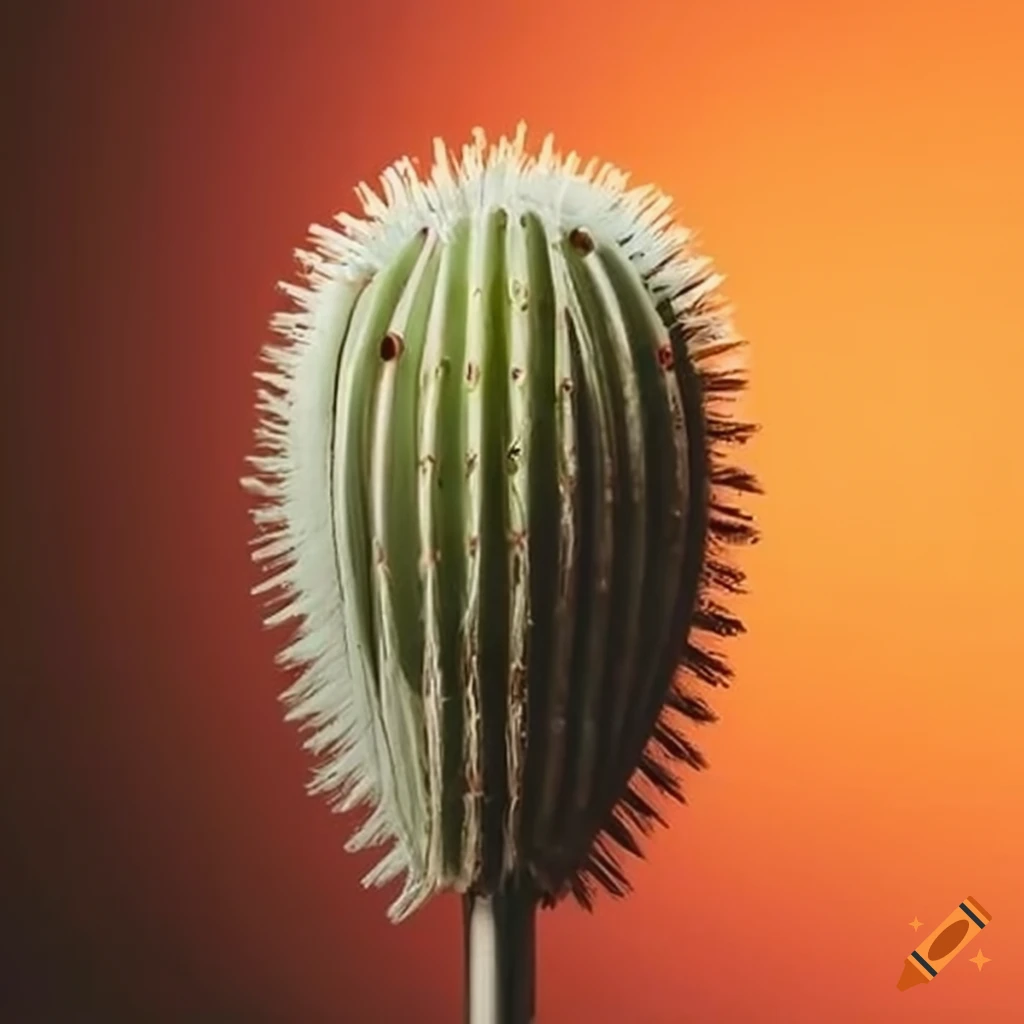 Cactus-shaped scrubbing brush