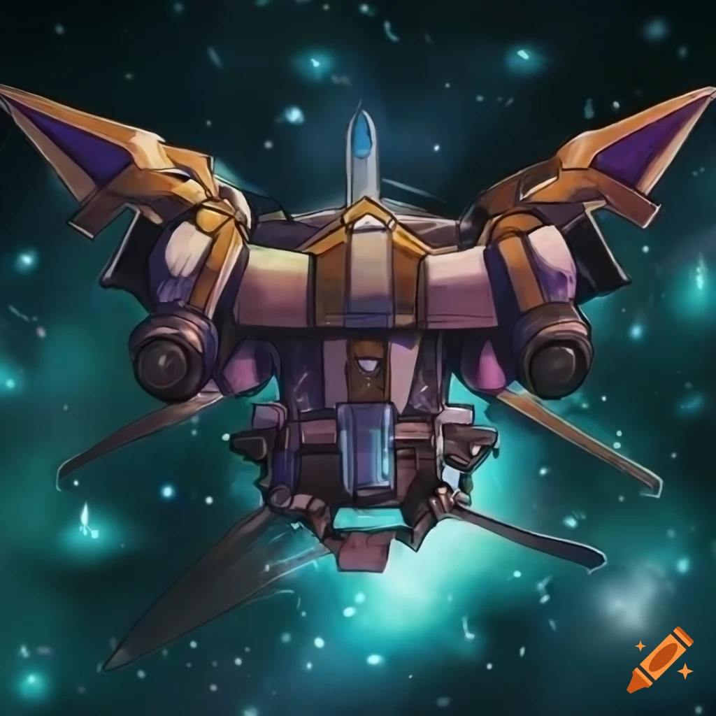 Yugioh art of a Scout spacecraft