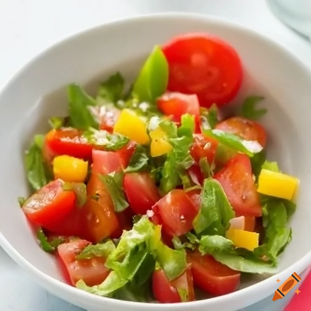 Miniature tomato salad